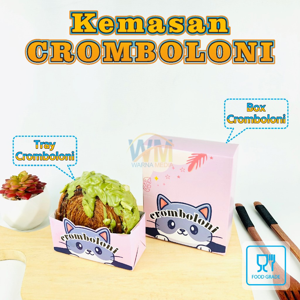 Kemasan Cromboloni / Wadah Cromboloni / Box Cromboloni / Tray Cromboloni / Mika Cromboloni / Kotak C