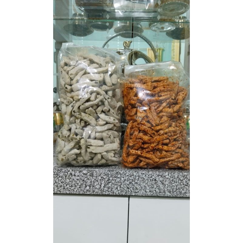 

Paket hemat basreng extra pedas dan original 1kg