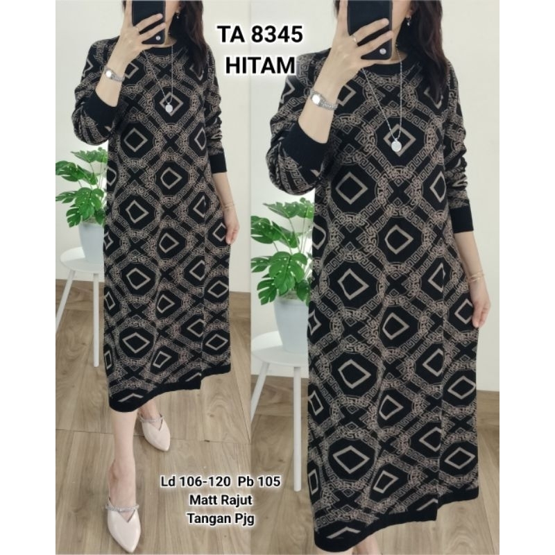 8345 Long Tunik Rajut Bangkok
