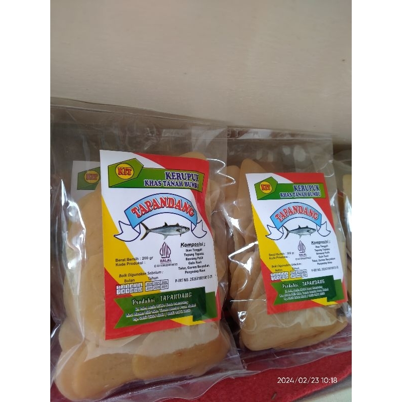 

KERUPUK TAPANDANG (IKAN TENGGIRI) 200 gr