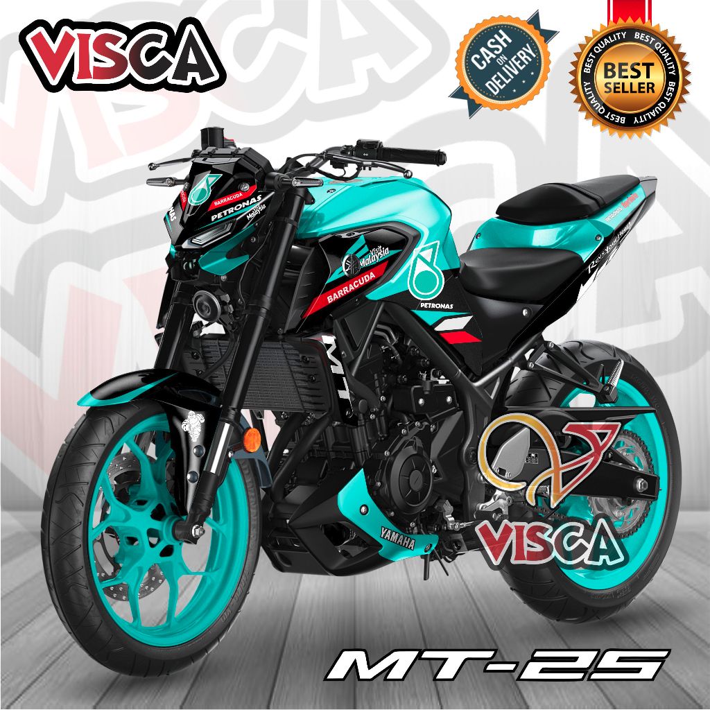 Stiker Decal Yamaha MT 25 NEW Dekal Mt 25 Striping Mt 25 Variasi Decal Mt 25 NEW Full Body Petronas