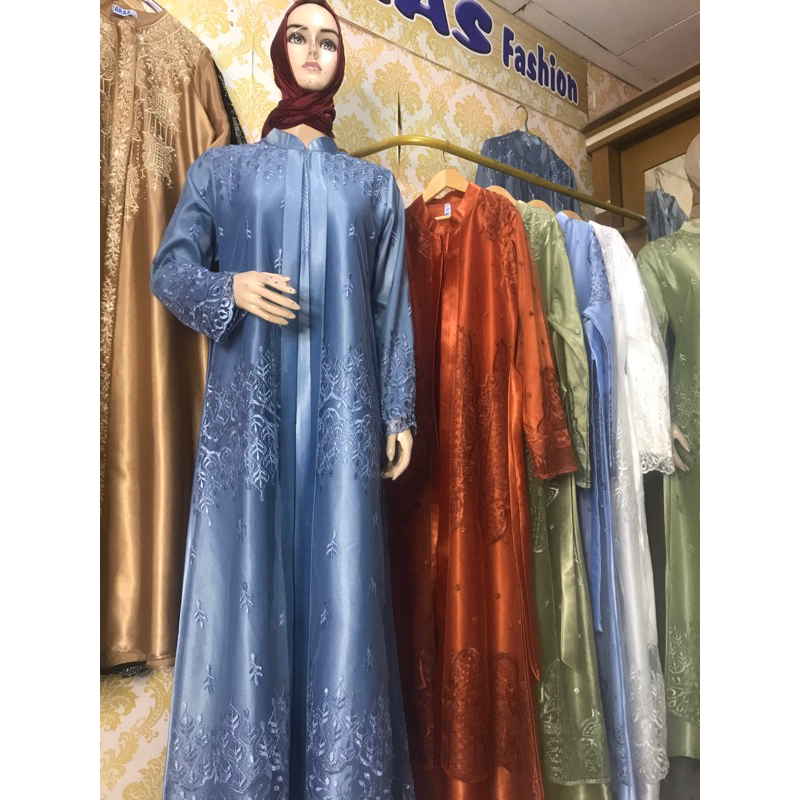 Gamis tile mix satin kristal