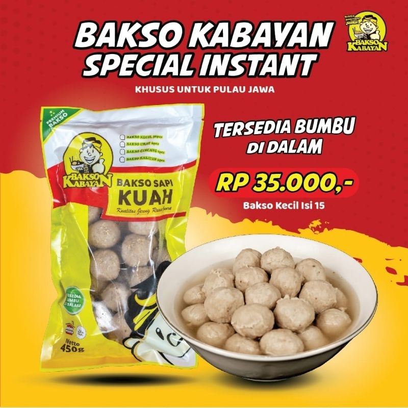 

Bakso Baso Kecil Kabayan Lezat isi 15