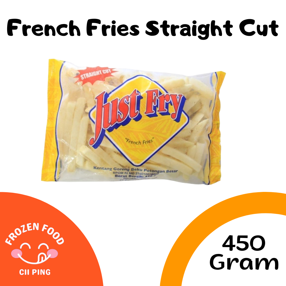 

French Fries Straight Cut 450gr / Kentang Goreng / Frozen Food