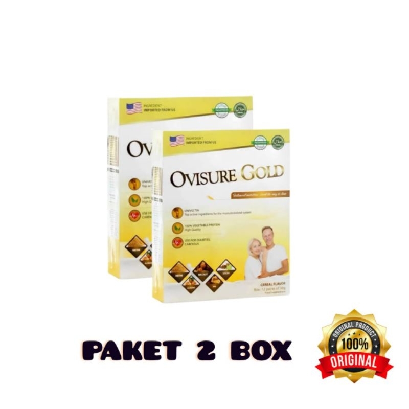 

(PAKET 2 BOX) OVISURE GOLD USA SUSU UNTUK TULANG DAN SENDI