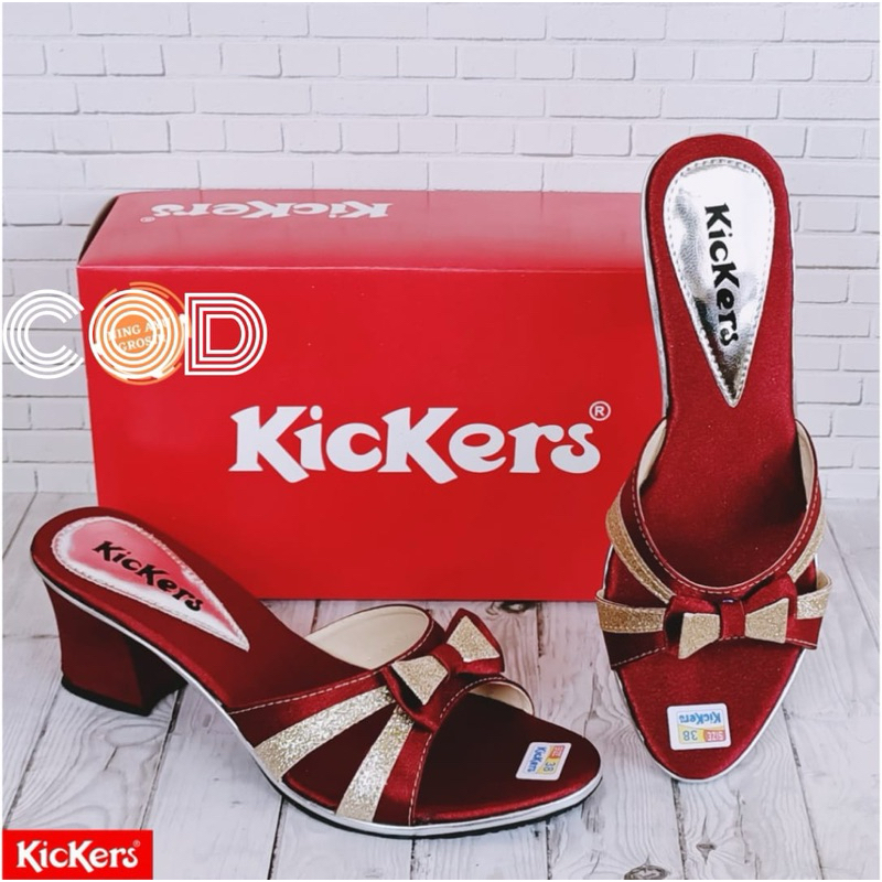 (COD) SANDAL HILS KICKERS MURAH BERKUALITAS HAK 5cm SANDAL PESTA IBU ANAK REMAJA SANDAL CEWEK
