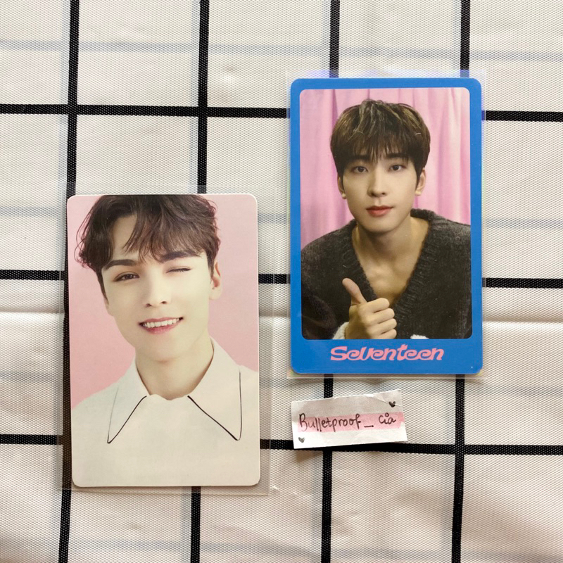Wonwoo Dicon 102 + Vernon Seventeen Cafe Official Trading Card Official Seventeen Photocard