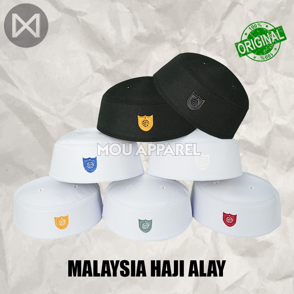 GROSIR  Peci MALAYSIA Haji Pria Kopiah Malaisia Putih Hitam Dewasa Anak Laki Kopyah Malasya Ori Asli