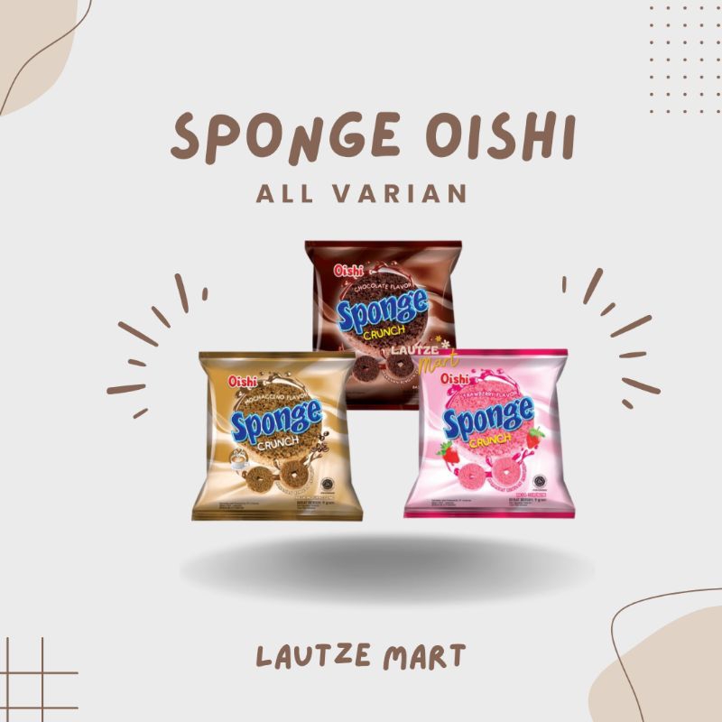 

Sponge Crunch Oishi All Varian 1 Renceng Isi 10 Pcs