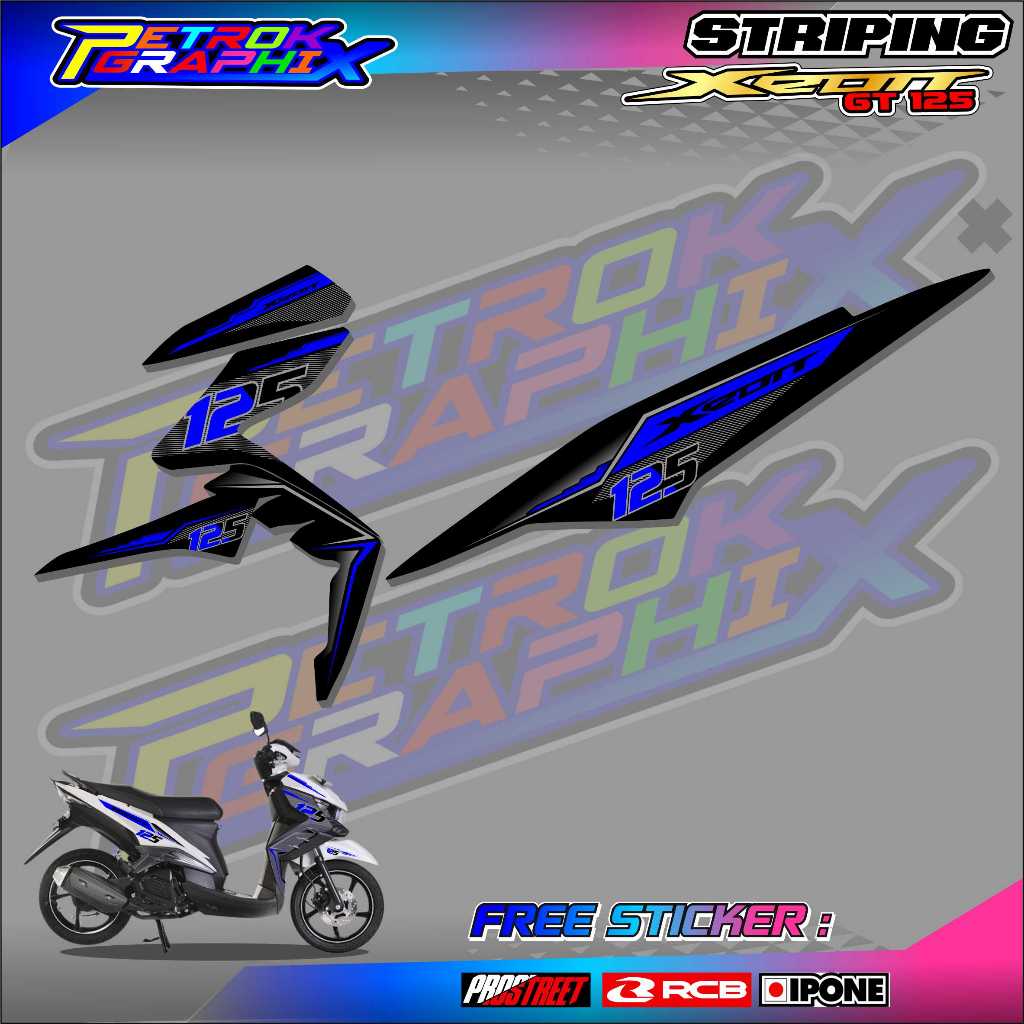 STRIPING VARIASI YAMAHA XEON GT 125 / STICKER LIST MOTOR YAMAHA XEON GT 125