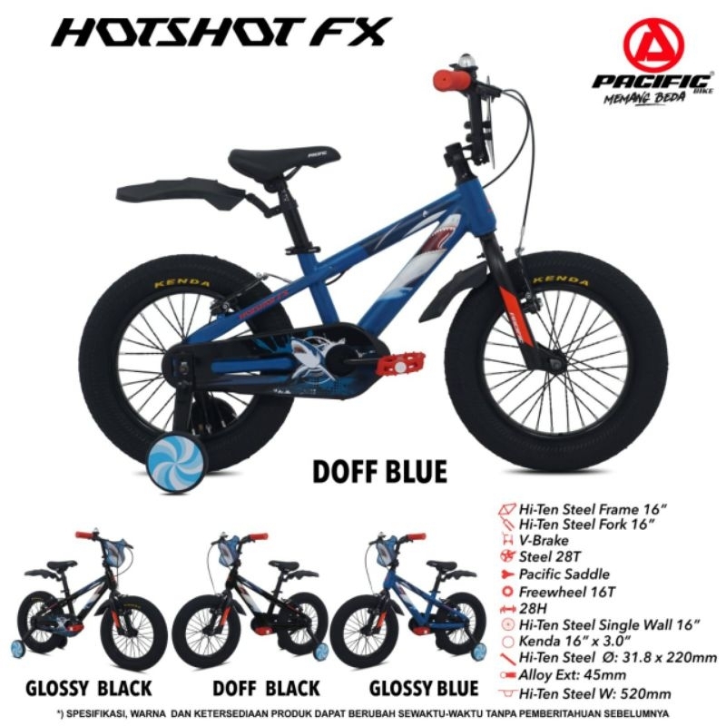SEPEDA BMX ANAK 12 / 16 / 18 INCH BMX HOTSHOT FX BAN BESAR 3.0 PACIFIC ORIGINAL ASLI BARU ORI NEW AN
