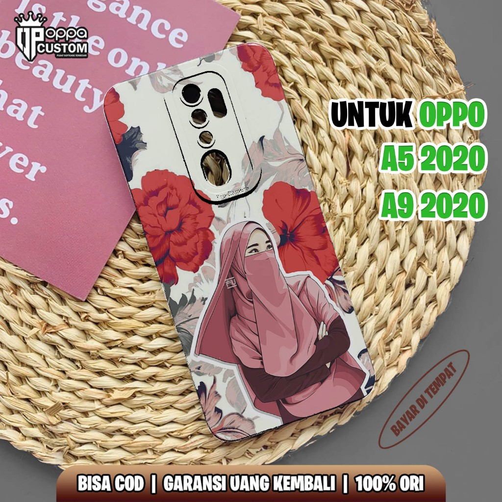 Case Oppo A9 2020 / A5 2020 - Casing Hp OPPO A9 2020 / A5 2020 ( HIJAB ) Case Hp - Casing Hp - Softcase HP - Softcase Kaca -