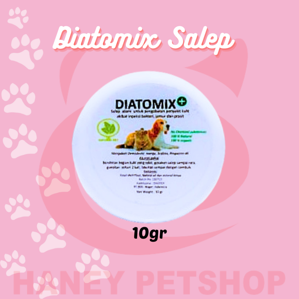 Salep Diatomix Obat Gatal Kulit Luar Anjing Kucing Jamur Gatal
