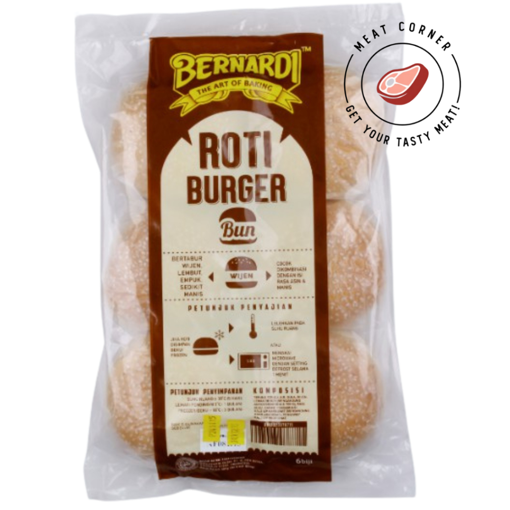 

BERNARDI ROTI BURGER BUN WIJEN ISI 6 PCS MEAT CORNER BNI