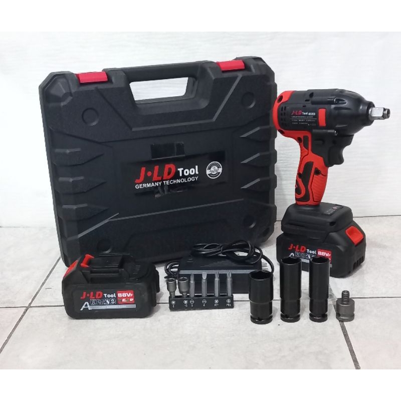 impact wrenct JLD Brushles 88 Vf 350nm 2 Baterai
