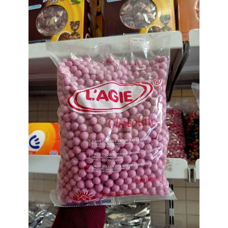 

Lagie Mini Pink , Coklat Biskuit Lagie