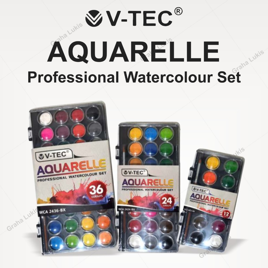 

V-TEC Aquarelle Watercolor / Cat Air Set 12 / 24 / 36