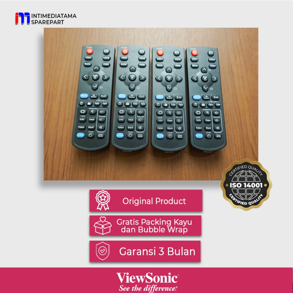 Remot Proyektor Viewsonic PJD5132 PJD5126 PJD5134 PJD5232L PJD6253