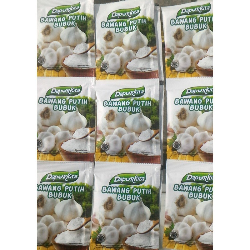

Bawang Putih Bubuk Bumbu Praktis Kemasan Rentengan