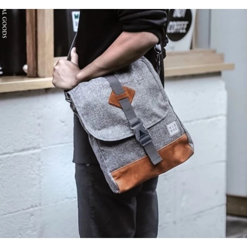 Tas Selempang Pria Visval Echo / Tas Slempang Premium/Tas Visval