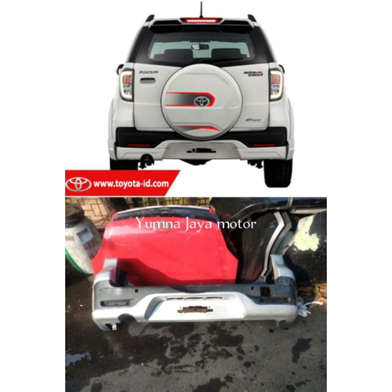bemper belakang Toyota rush tahun 2016