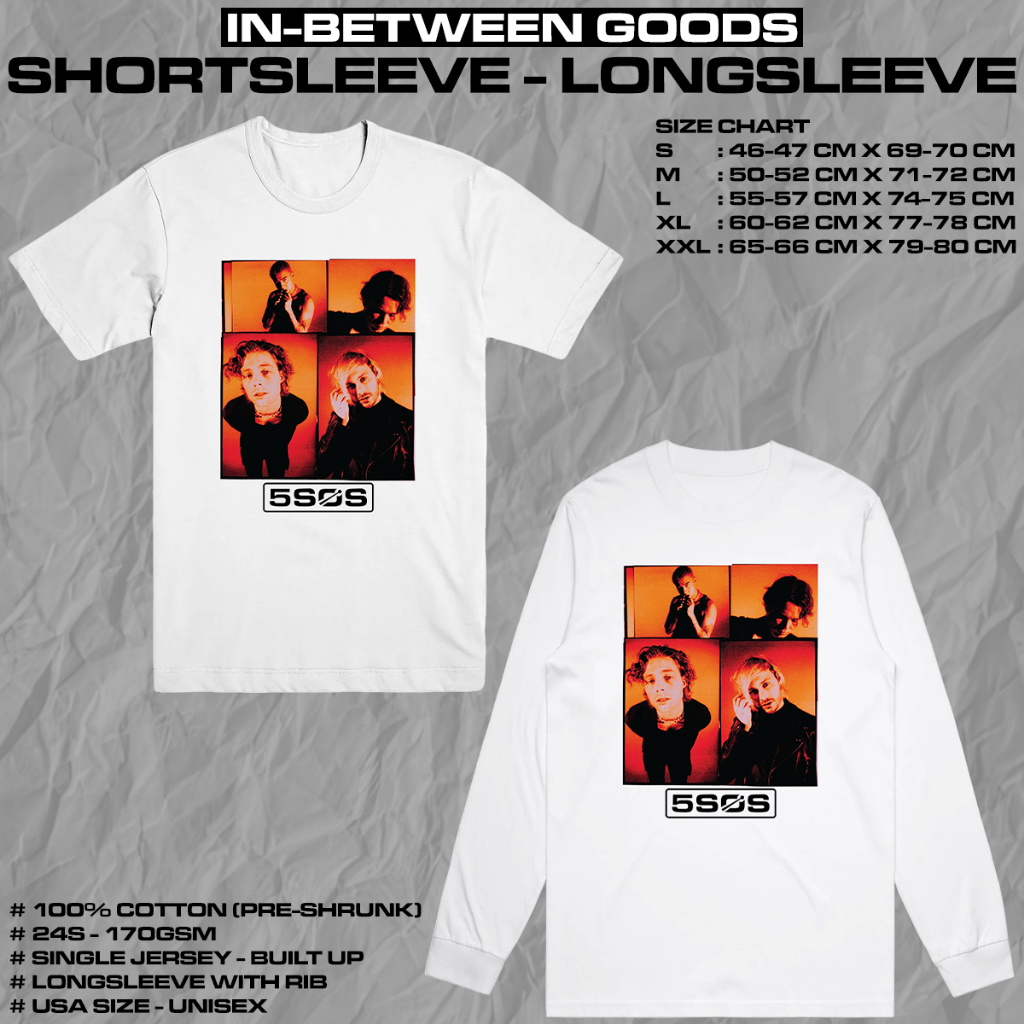 5 SECONDS OF SUMMER - FACES | T-SHIRT | LONGSLEEVE | BAND MERCH