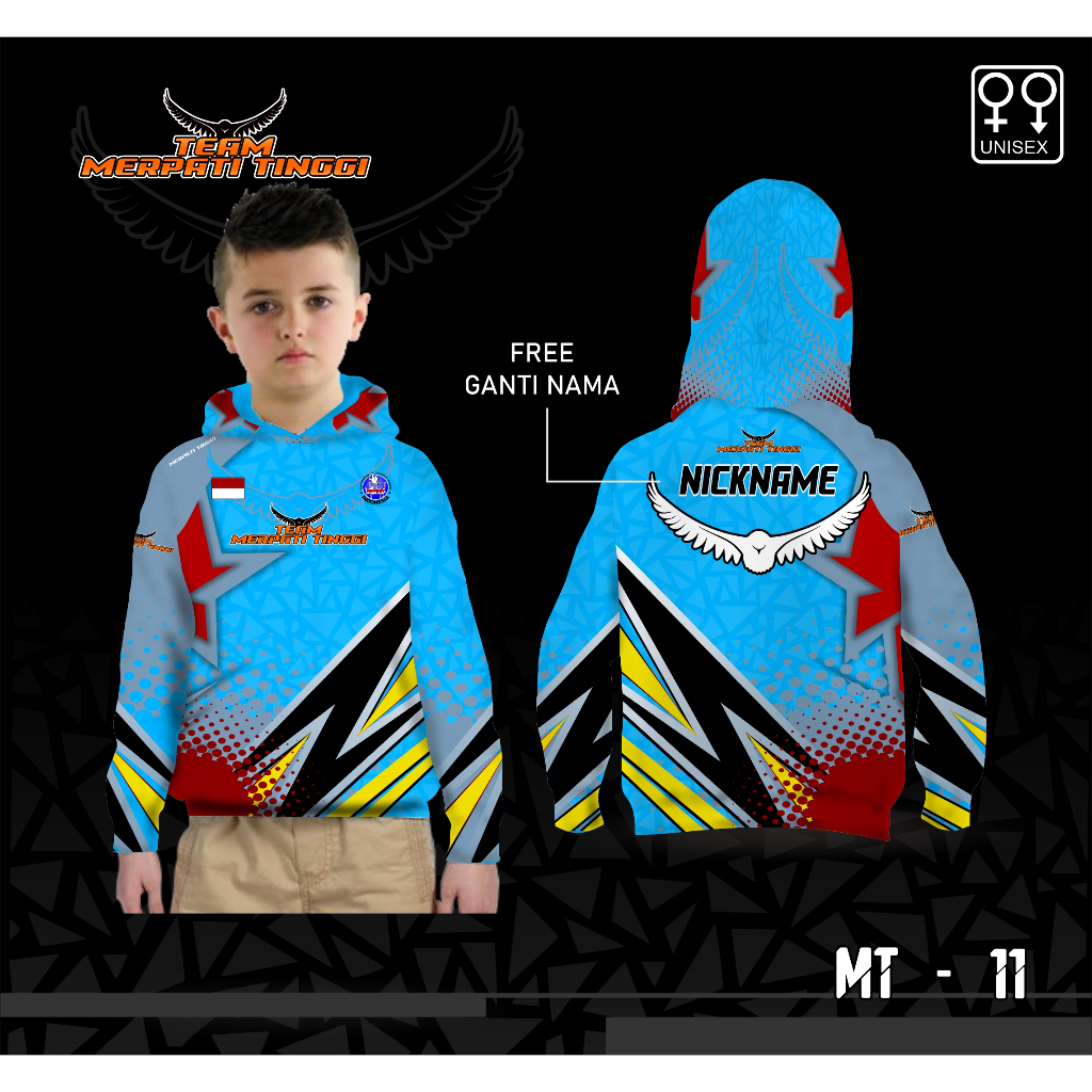Jersey hoodie merpati balab kolong baju team merpati