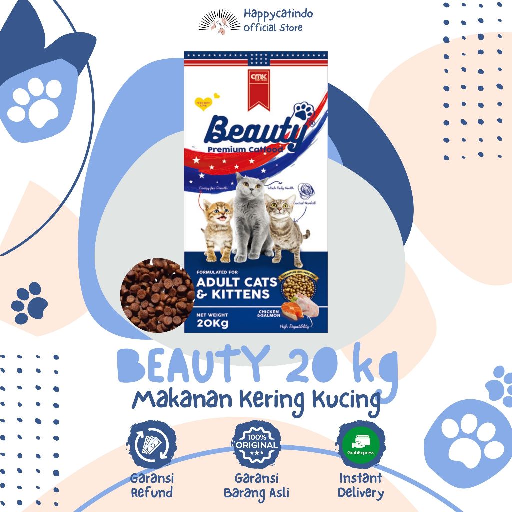 BEAUTY CAT FOOD 20 KG MAKANAN KUCING SAK
