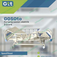 BED PASIEN ELEKTRIK 3 CRANK GTT LENGKAP