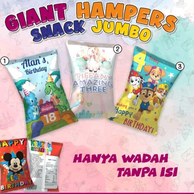 

GIANT HAMPERS SNACK JUMBO (hanya packaging tanpa isi)