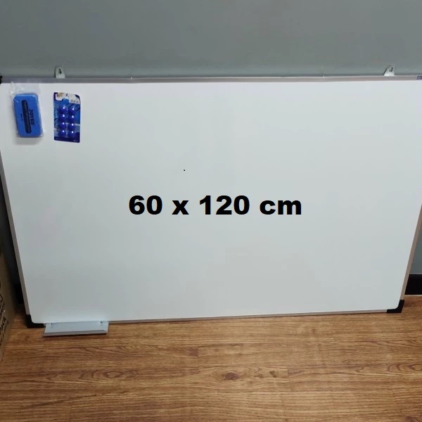 Whiteboard 60 x 120 cm papan tulis 120 x 60 cm