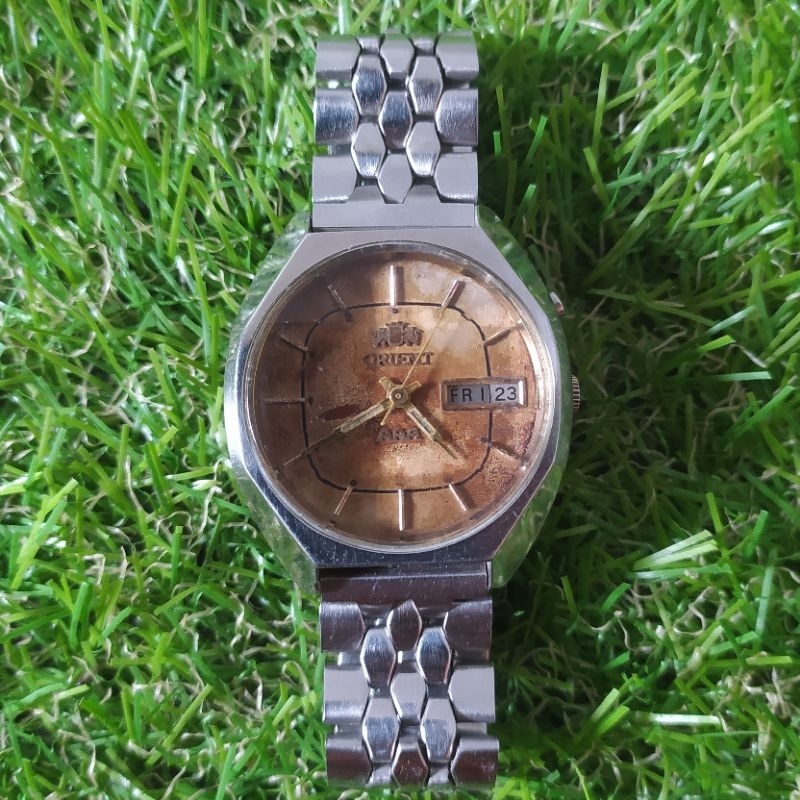 jam tangan pria vintage ORIENT AAA Crystal automatic