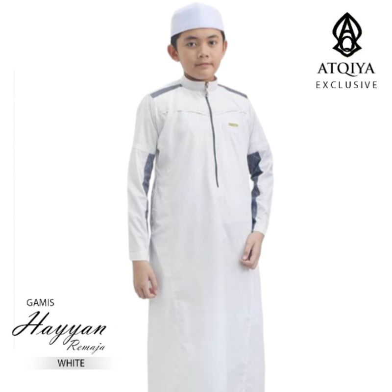 Gamis ATQIYA HAYYAN REMAJA / Gamis Anak Pria / Jubah Remaja / Gamis Brand Atqiya Exclusive