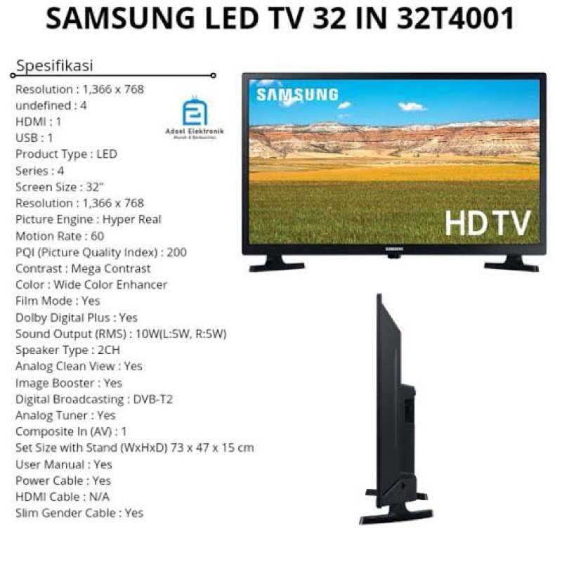 Samsung TV Digital 32 inch  T4001