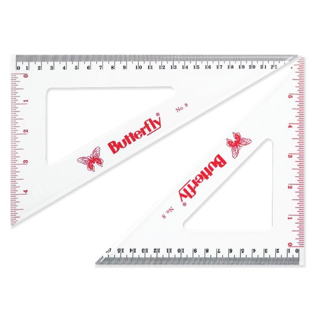 

RULER / GARISAN / TRIANGULAR RULER / PENGGARIS SEGITIGA BUTTERFLY 8