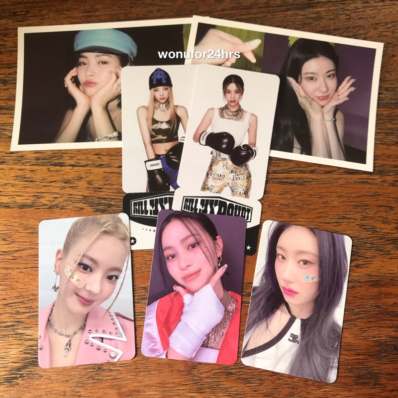 wtt itzy kill my doubt photocard postcard ticket lia ryujin chaeryeong