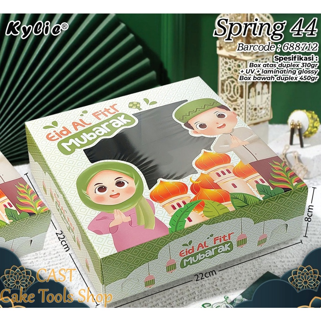 

Dus Kotak Kue Idul Fitri 22x22x8 cm