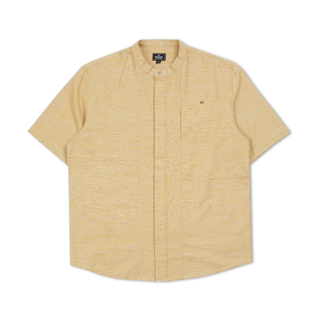 Baju Koko MGEE Original - Baju Koko Lengan Pendek Original MGEE Azka CKPR 068 Mustard
