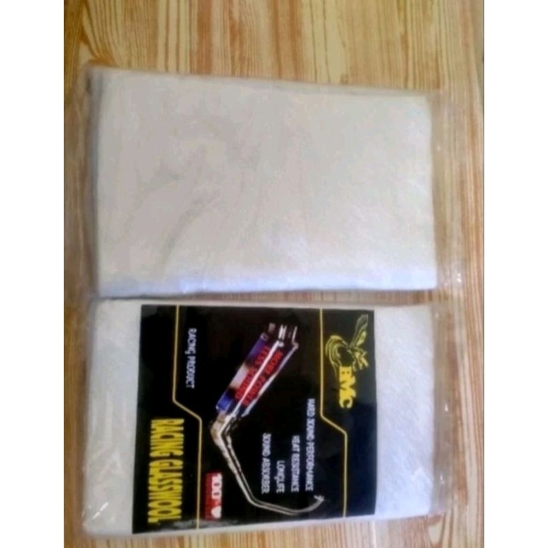 Asbes/Glasswool putih untuk Knalpot Racing. Anti gosong