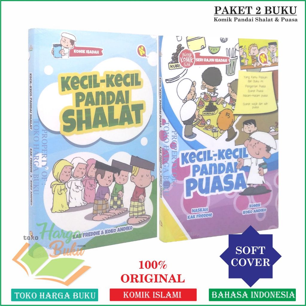 Foto Paket 2 Buku Komik Kecil-Kecil Pandai Shalat dan Puasa Buku Anak Pustaka Al-Kautsar Kids