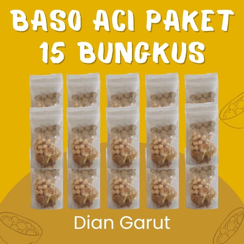 

Baso Aci Paket 15 Bungkus Banyak Varian Isi dan Sambal