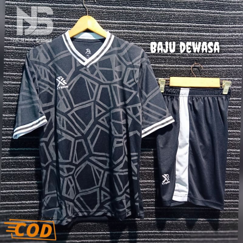 Setelan Jersey Bola Futsal Dewasa Motif Keren Terbaru Pria Wanita Set Baju Celana