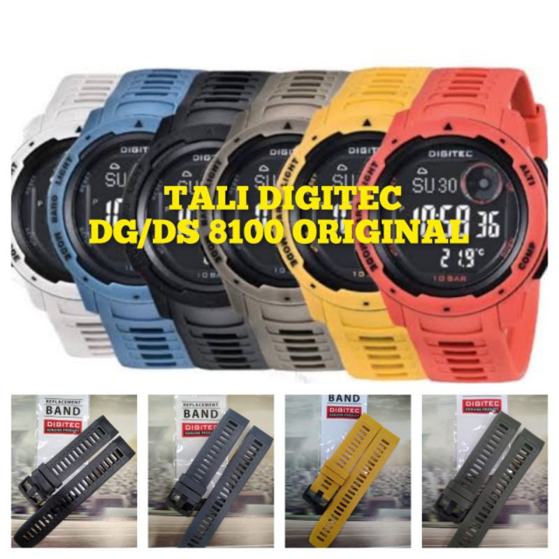Tali jam tangan Karet Digitec Dg 8100/Ds 8100 Outdoor Original