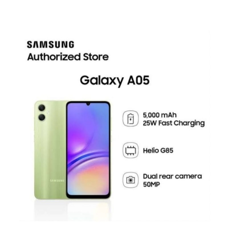 HP SAMSUNG GALAXY A05 4/64 GB - SAMSUNG A 05 RAM 4GB ROM 64GB GARANSI RESMI