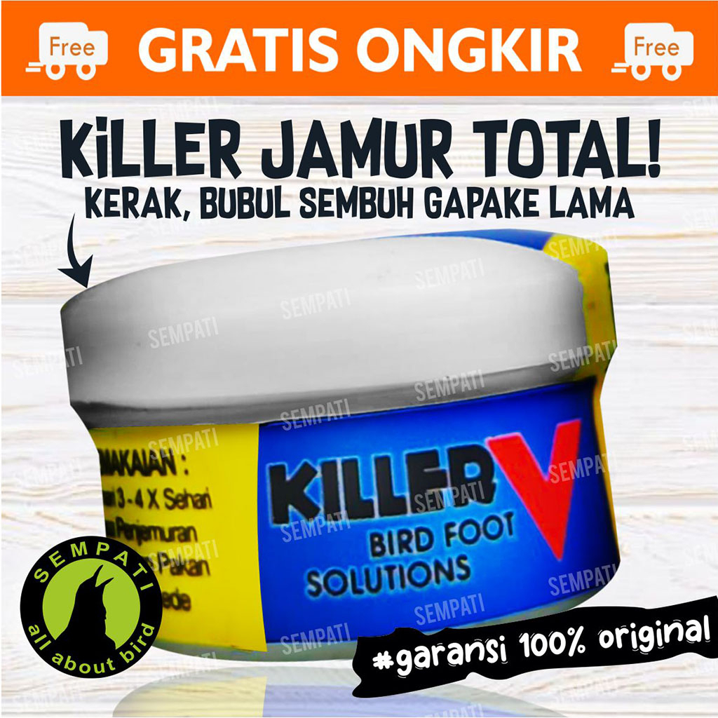 KILLER V SALEP JAMUR KAKI KENARI | OBAT HEWAN READY STOK