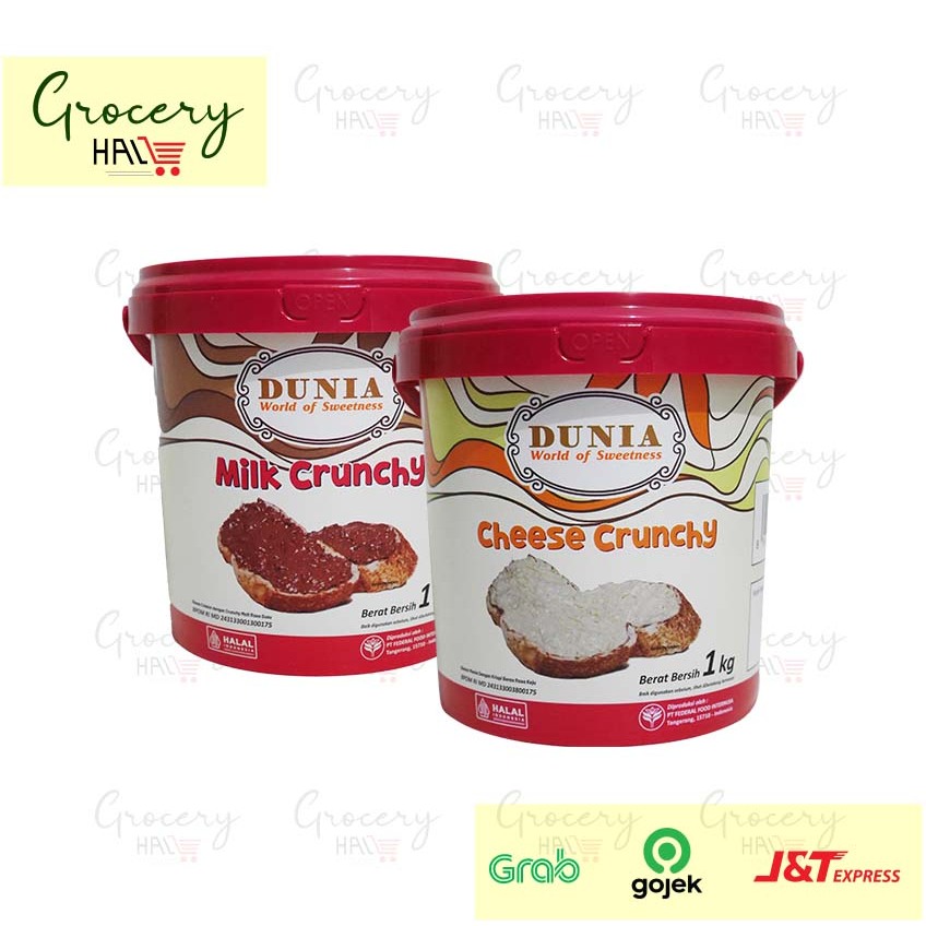 

DUNIA SELAI CRUNCHY MALT 1 KG ( MILK / CHEESE )