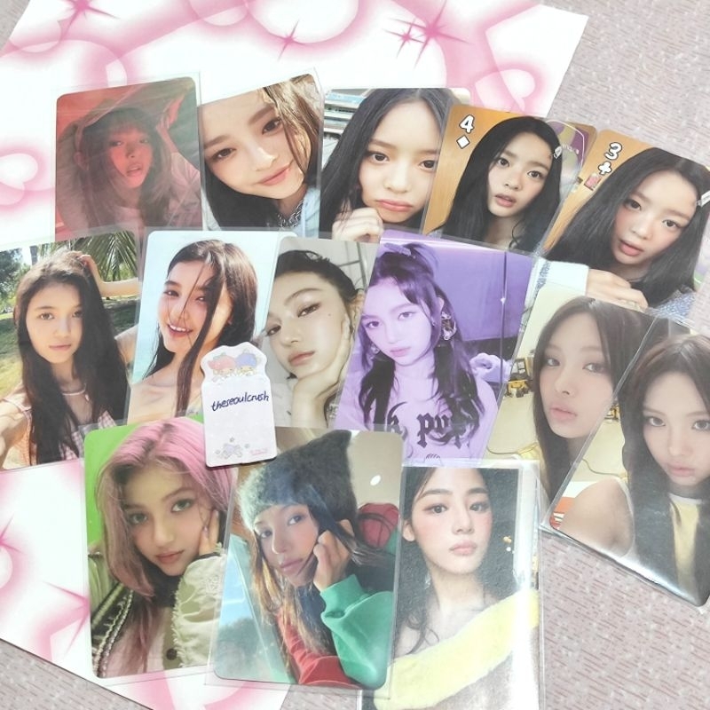 official pc new jeans — minji hanni danielle — photocard newjeans nj get up 1st ep omg bag