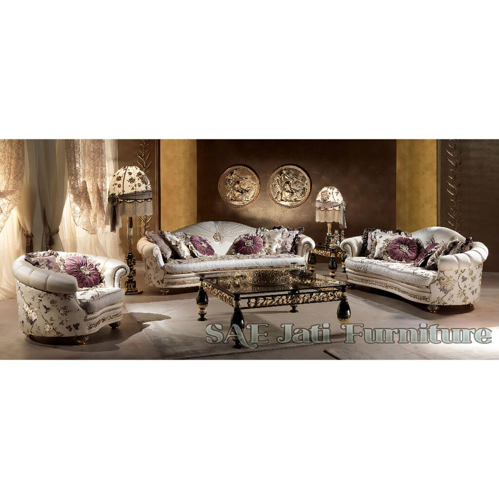 Set Kursi sofa Mewah terbaru gaya eropa ittaly Luxury