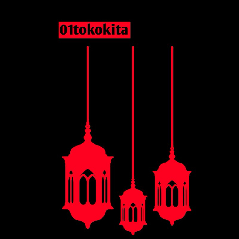 Sticker cutting lampu masjid bulan suci ramadhan variasi motor mobil helm Stiker cuting 3 lampu masj