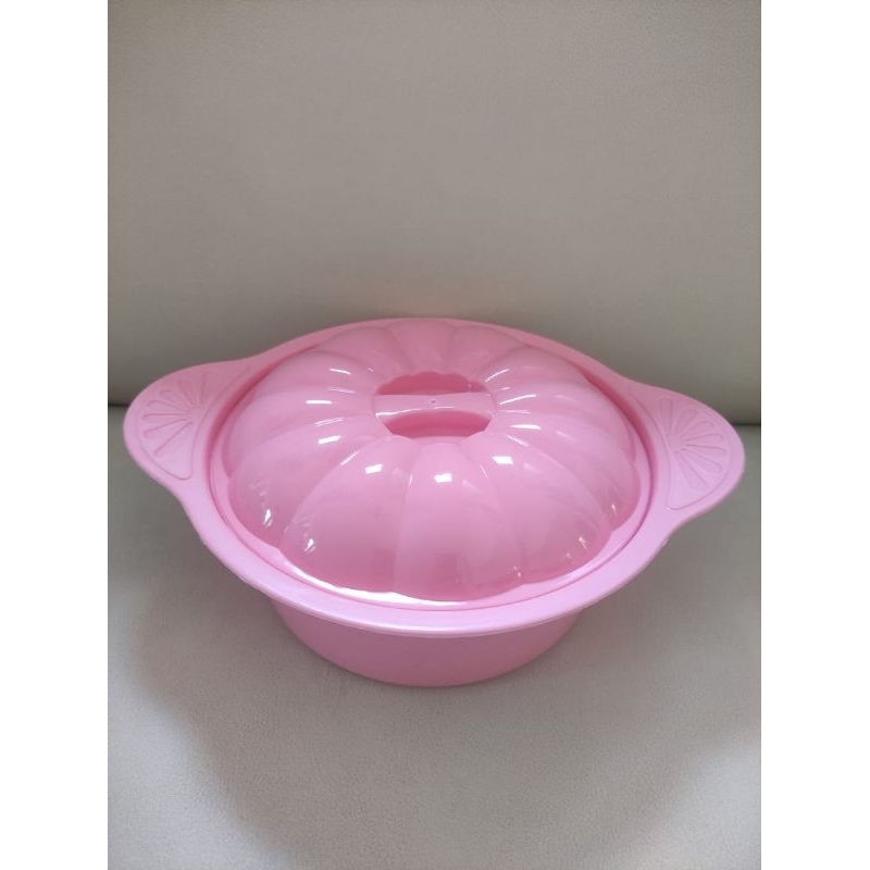 tempat sayur bulat tutup/basi prasmanan/baskom plastik/baskom yuyi/baskom bulat/baskom cantik/baskom